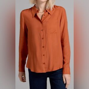 ModCloth NWT 4X point in time button up top retro fall plus